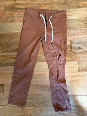 Vuori Rust-Colored Women's Drawstring Jogger Pants